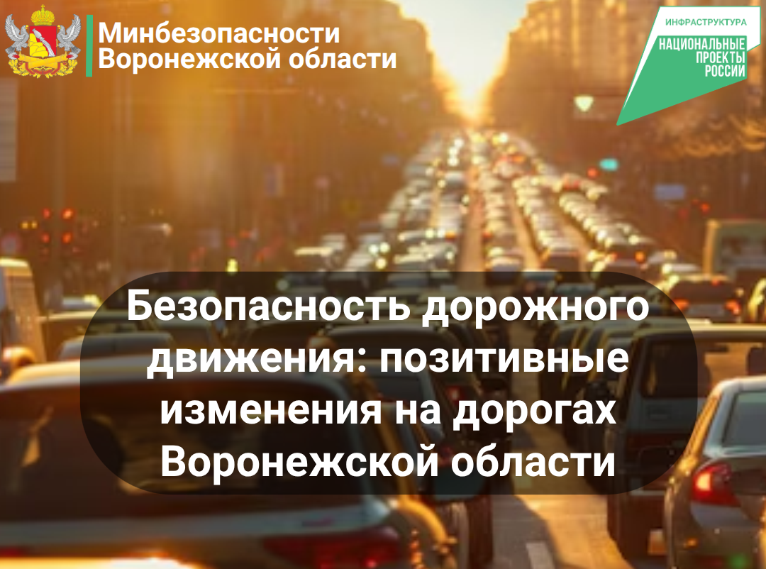 Безопасность дорожного движения: позитивные изменения на дорогах Воронежской области.